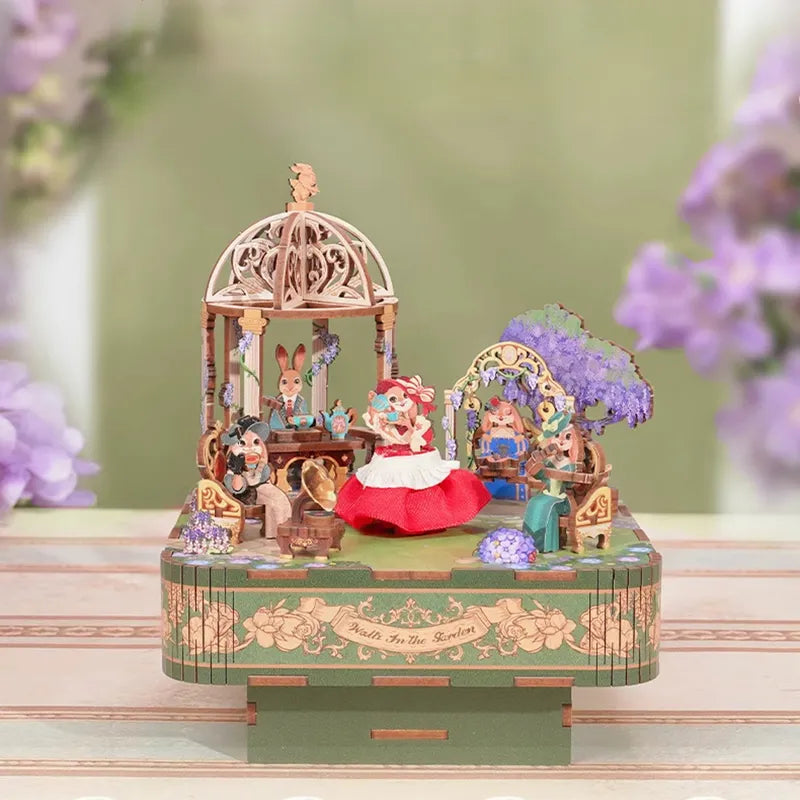 3D Music Box Puzzle Kit | Flower Waltz