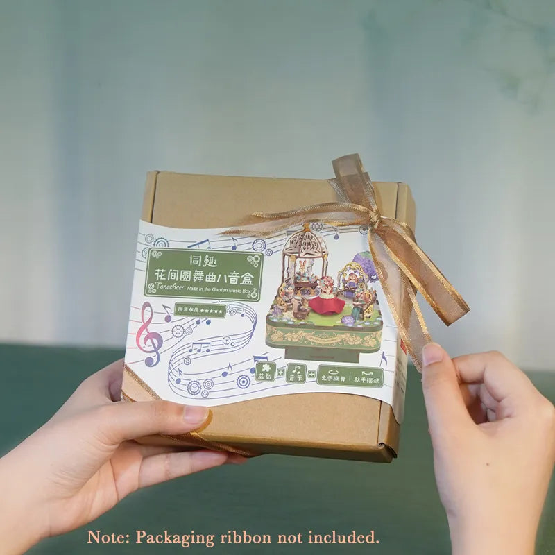 REUGE メカニカルミュージックボックス 花のインレイ 3D Music Box