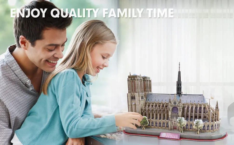 Rompecabezas 3D National Geographic City Travel Paris - Notre-Dame con 120 piezas