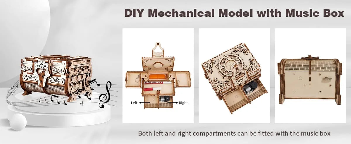 Puzzle Box Craft | Enchanting 3D Wooden Antique Box Kit