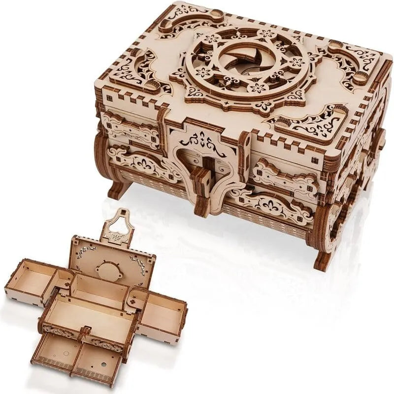 Puzzle Box Craft | Enchanting 3D Wooden Antique Box Kit