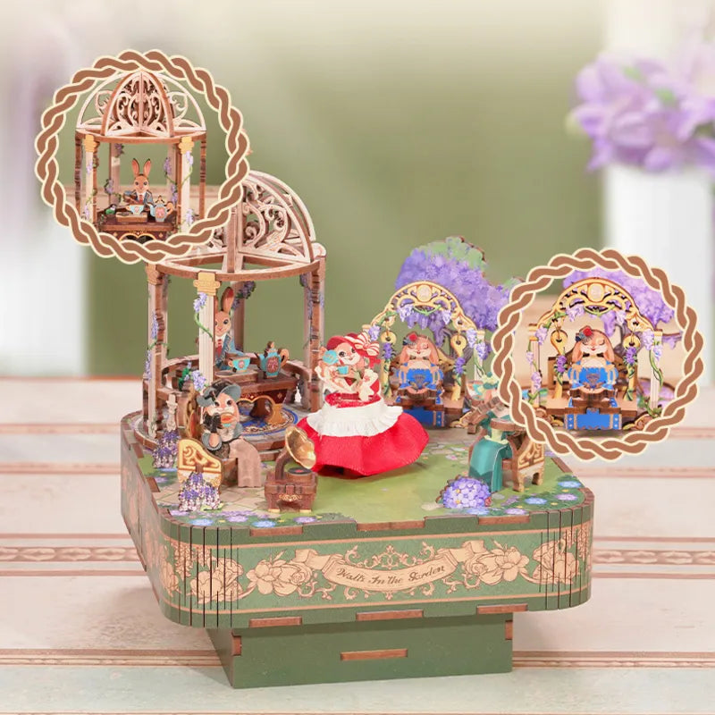 3D Music Box Puzzle Kit | Flower Waltz