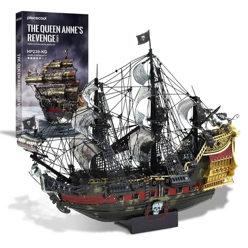 Pirate　Ship　β版 3D Metal Puzzle | Queen Anne's Revenge Pirate Ship – CraftoyX