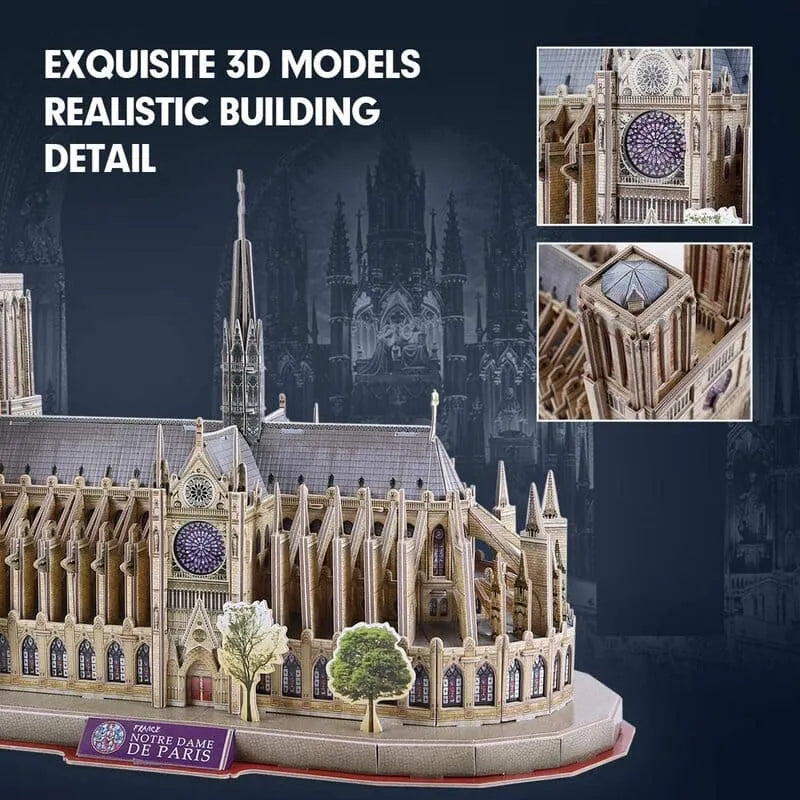 Puzzle 3D National Geographic Parigi | 500 Pezzi Lenticolare | Effetto Ottico 3D | Per Adulti E Ragazzi