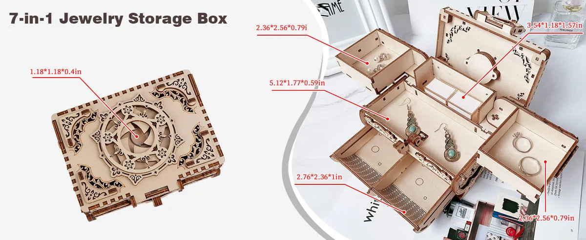 Puzzle Box Craft | Enchanting 3D Wooden Antique Box Kit